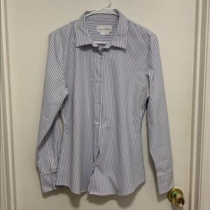 Ministry of Supply Navy and White Striped Shirt
